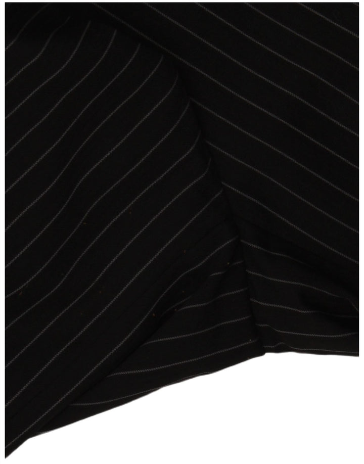 Kartel Ανδρικό μπουφάν σακάκι με 2 κουμπιά UK 48 4XL Μαύρο ριγέ πολυεστέρα