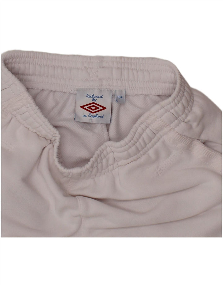 Γραφικό αθλητικό σορτς UMBRO για αγόρια 8-9 ετών Λευκό