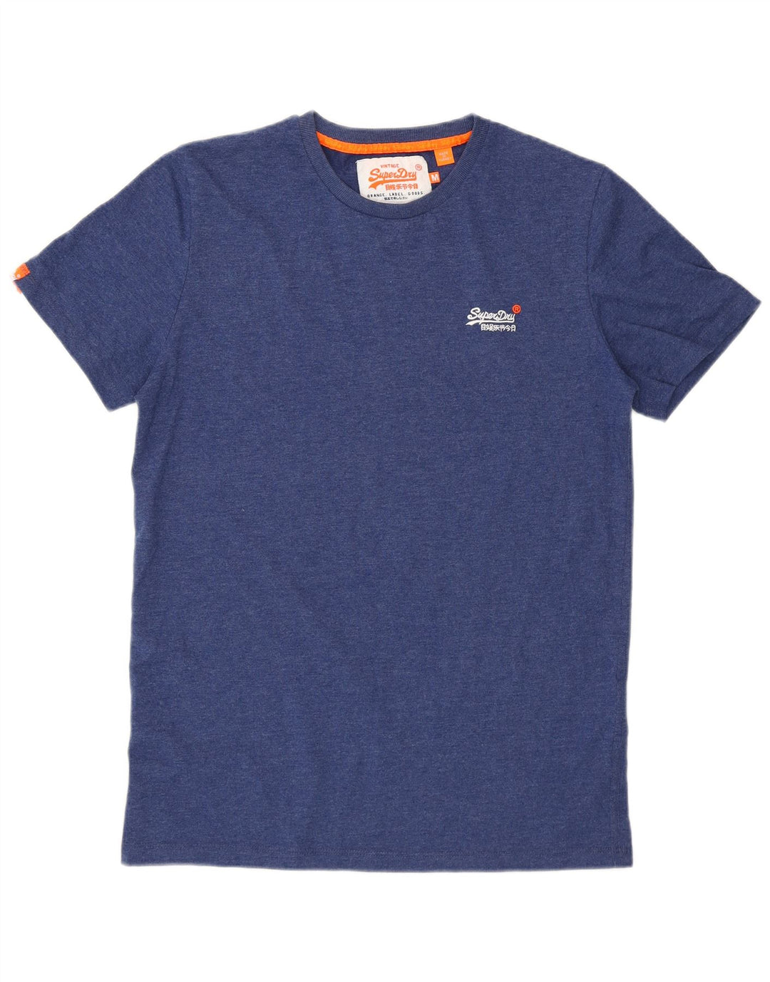 Ανδρικό T-Shirt Superdry Μπλουζάκι από μεσαίο μπλε βαμβακερό
