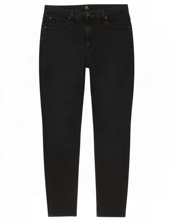 Lee Mens Scarlett High Skinny Jeans W34 L33 Μαύρο βαμβακερό