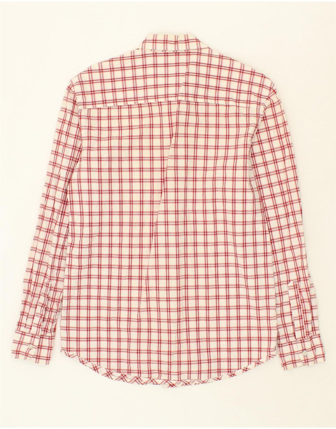 DOCKERS Mens Shirt UK 42/44 Large Red Check Cotton Vintage Dockers and Second-Hand Dockers from Messina Hembry 