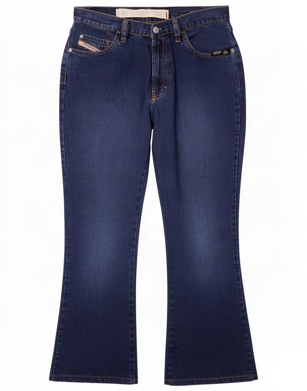 Diesel Womens Bootcut Jeans W31 L28 Blue Cotton