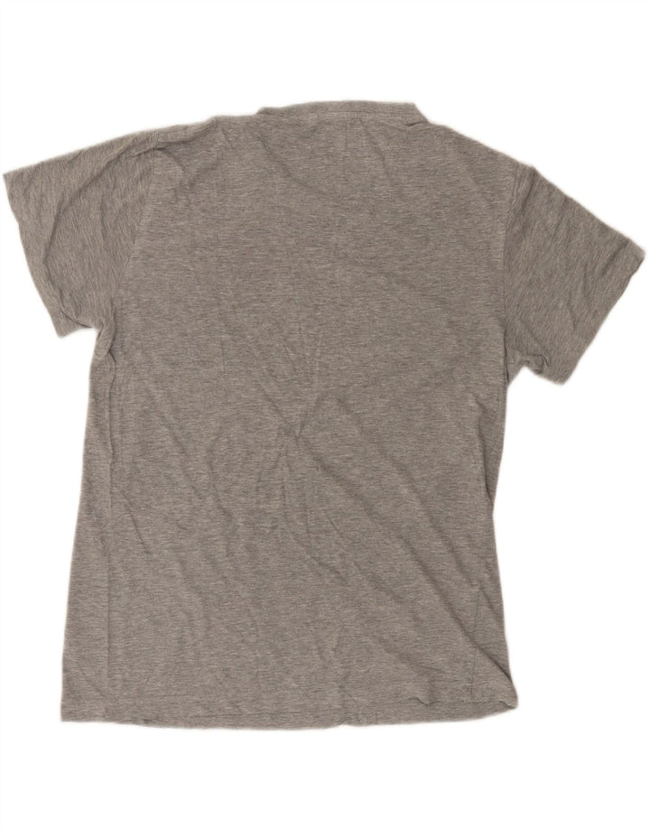 Ανδρικό γραφικό T-Shirt Penguin Top μεγάλο γκρι βαμβακερό