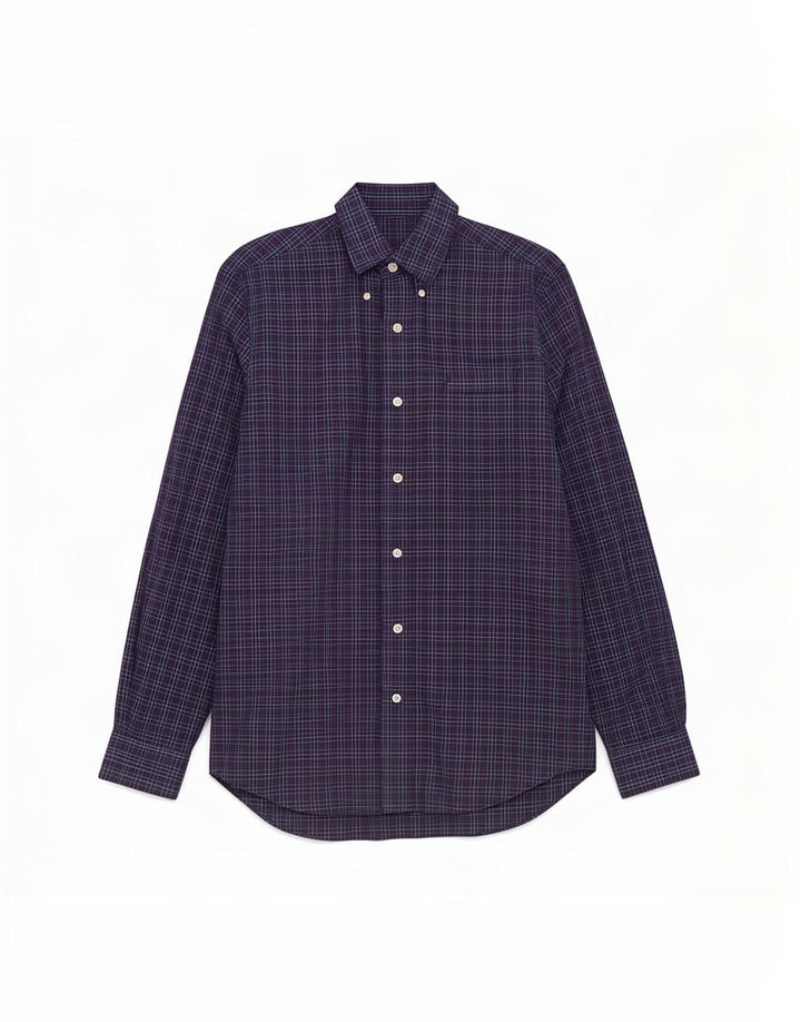 Ανδρικό πουκάμισο Nautica Small Navy Blue Check Cotton