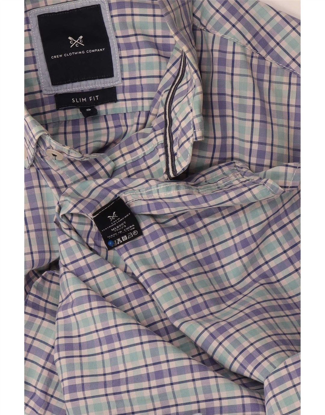 Ανδρικό πουκάμισο Crew Clothing Slim Fit Μικρό πολύχρωμο βαμβάκι