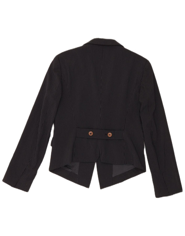Max & Co. Γυναικείο μπουφάν blazer 2 κουμπιών UK 14 Large Black Pinstripe