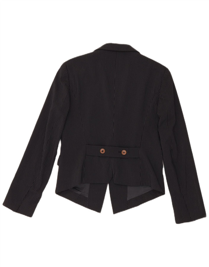Max & Co. Γυναικείο μπουφάν blazer 2 κουμπιών UK 14 Large Black Pinstripe