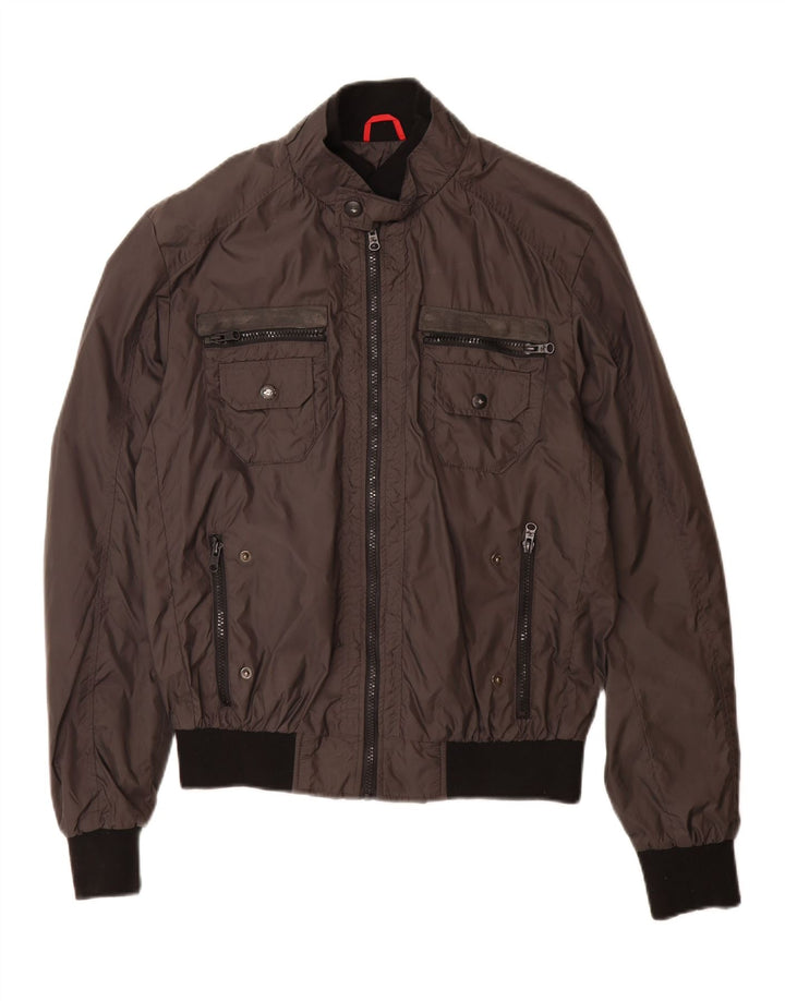 Fay Γυναικείο Bomber Jacket UK 16 Large Brown Polyamide