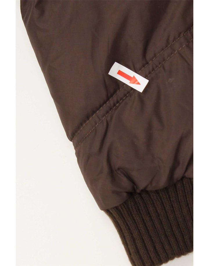 Marks & Spencer Γυναικείο μπουφάν με κουκούλα UK 14 Large Brown Polyamide