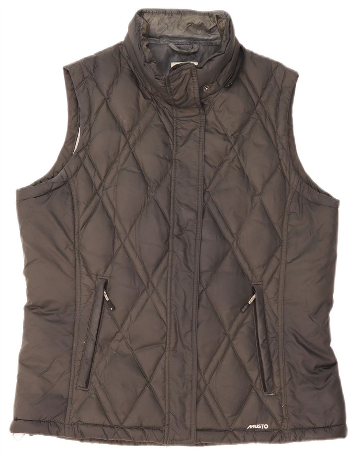 Musto γυναικείο padded Gilet UK 14 Large Μαύρος Πολυεστέρας