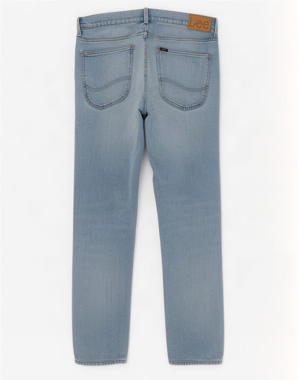 Lee Mens Slim Tapered Jeans W31 L28 Blue Cotton