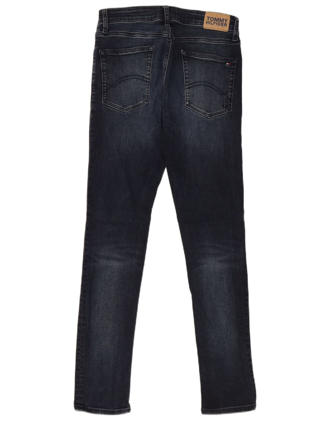 TOMMY HILFIGER Αγόρια Skinny Jeans 13-14 ετών W28 L29 Navy Blue Cotton
