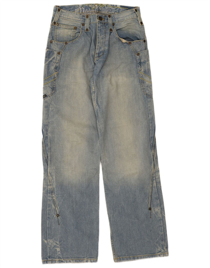 Mogul Mens Cargo Loose Jeans W28 L33 Μπλε βαμβακερό