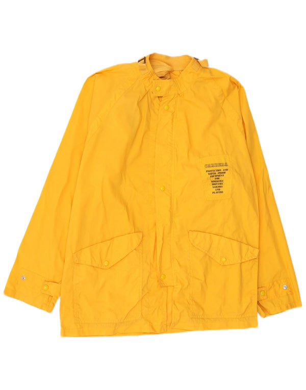 Carrera Ανδρικό γραφικό μπουφάν βροχής UK 40 Large Yellow Polyamide