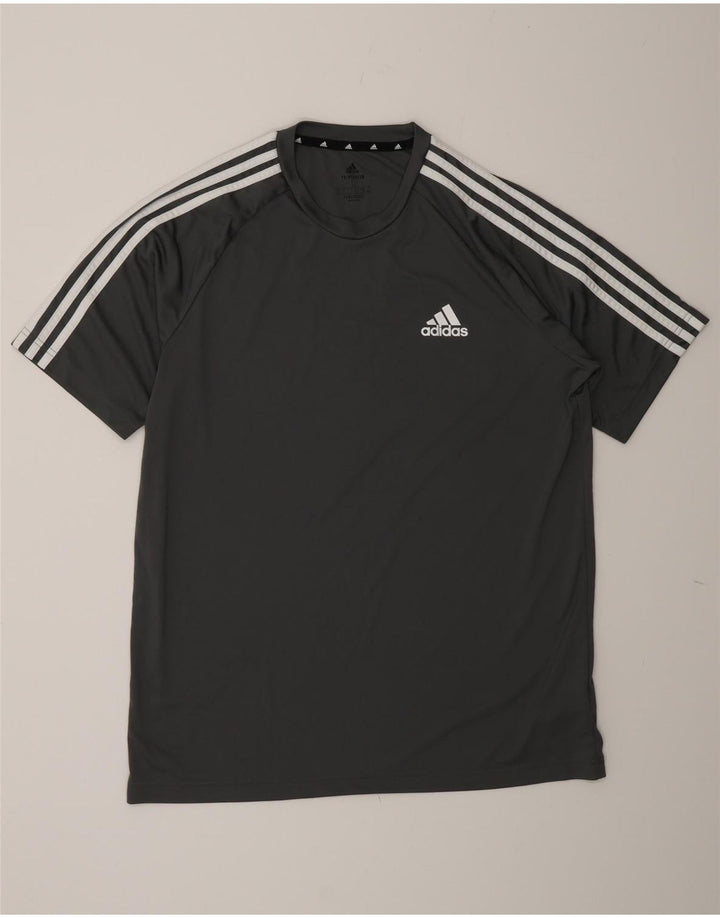 Adidas Ανδρικό T-Shirt Aeroready Top Large Grey Polyester