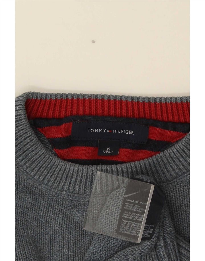Ανδρικό πουλόβερ με λαιμόκοψη Tommy Hilfiger, μεσαίο βαμβακερό