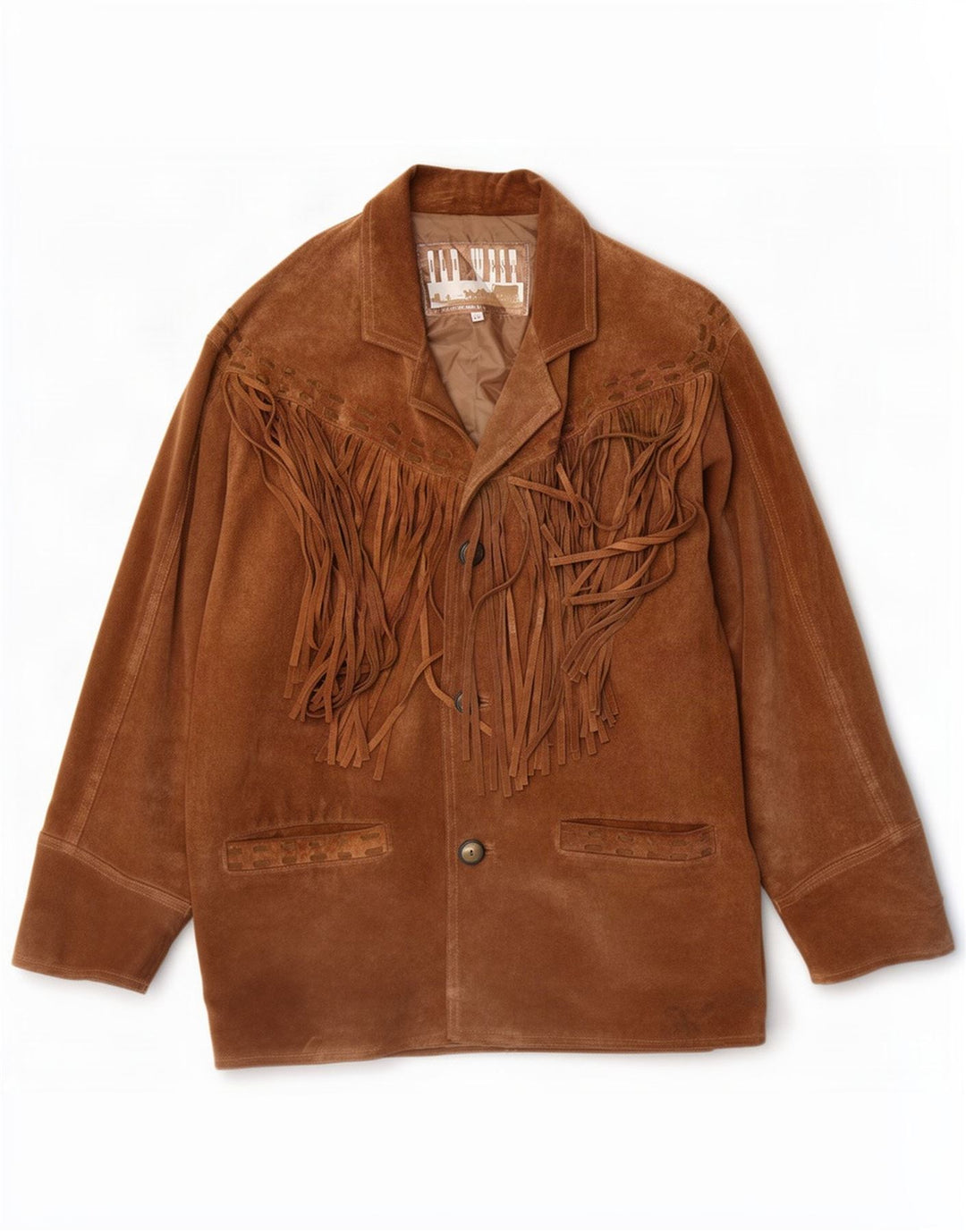 Vintage Ανδρικό Suede Jacket UK 38 Medium Brown
