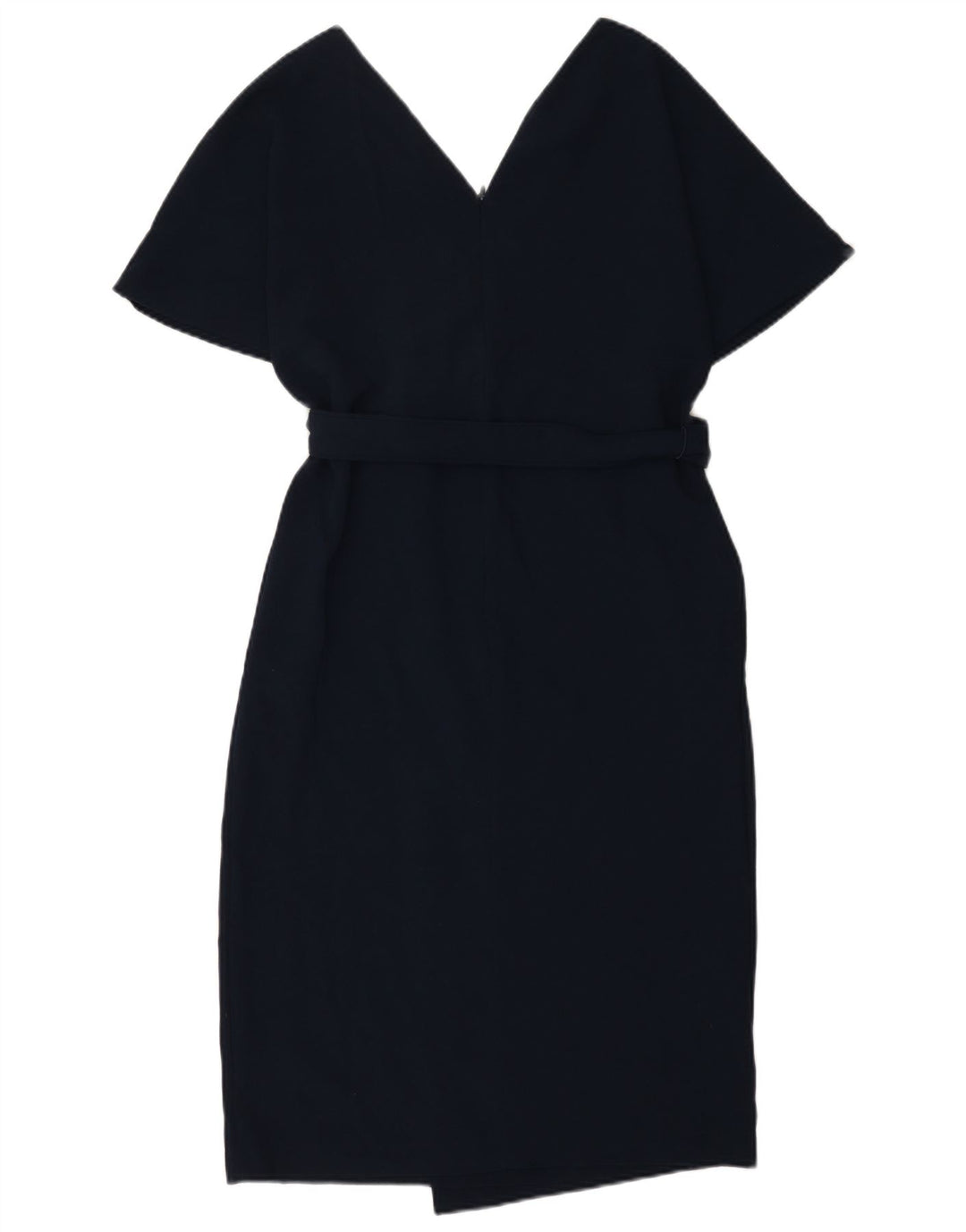 Marks & Spencer Γυναικείο φόρεμα Wrap UK 12 Medium Navy Blue Polyester