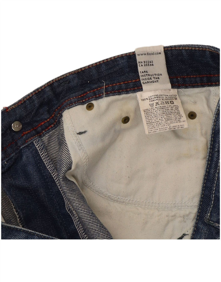 Diesel Womens Distressed Bootcut Jeans W27 L34 Μπλε βαμβακερό