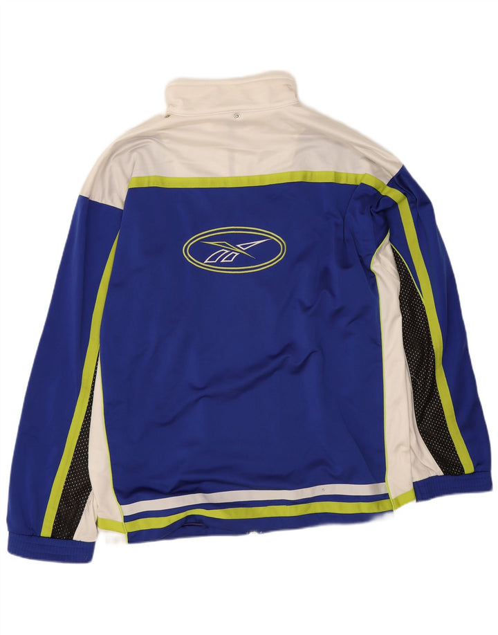 Ανδρική φόρμα γραφικής Reebok Top Jacket XL Blue Colourblock Polyester