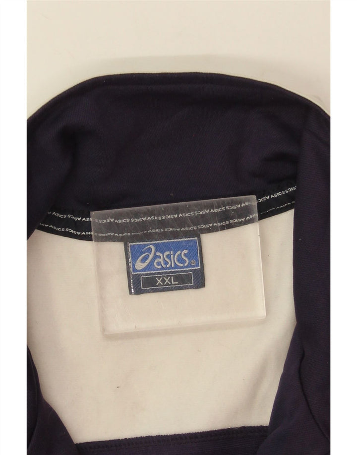 Ανδρική φόρμα Asics Top Jacket 2XL Navy Blue Colourblock