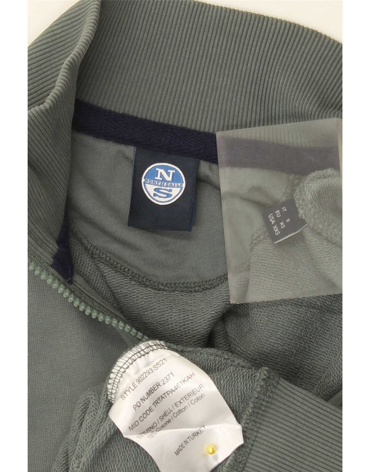 North Sails Ανδρική φόρμα αθλητικής φόρμας γραφικών Top Jacket 2XS Green Cotton