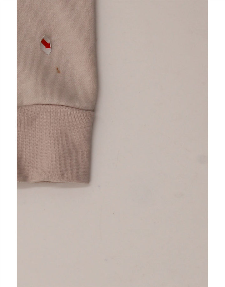 ADIDAS Girls Graphic Hoodie Jumper 13-14 Years Pink Cotton