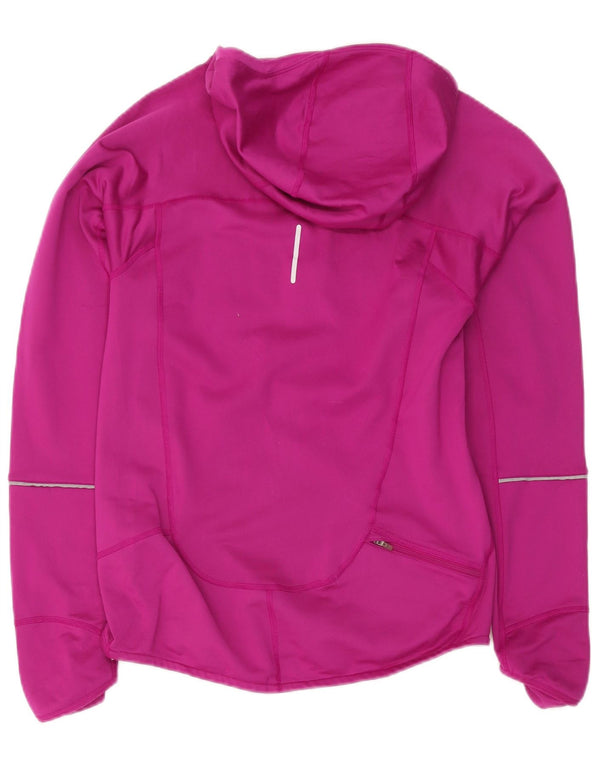 Γυναικεία φόρμα Nike Dri Fit με κουκούλα πουλόβερ με φερμουάρ Top 10 Small Pink