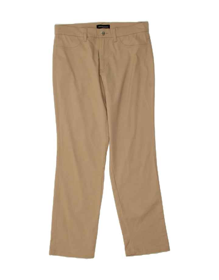 ROCCOBAROCCO Womens Straight Casual Trousers IT 44 Medium W30 L30 Brown Vintage Roccobarocco and Second-Hand Roccobarocco from Messina Hembry 