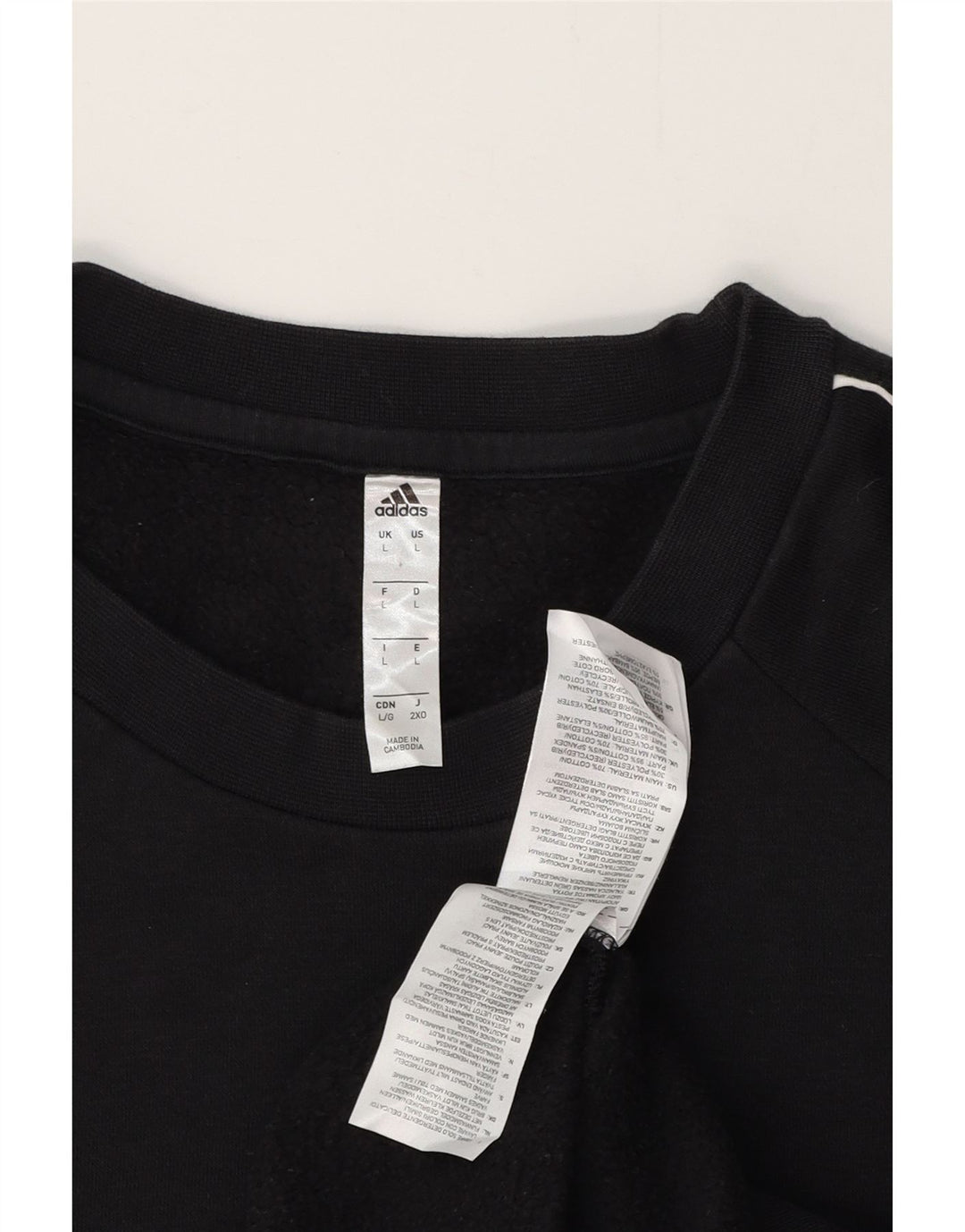 Ανδρικό φούτερ ADIDAS Jumper μεγάλο μαύρο βαμβακερό