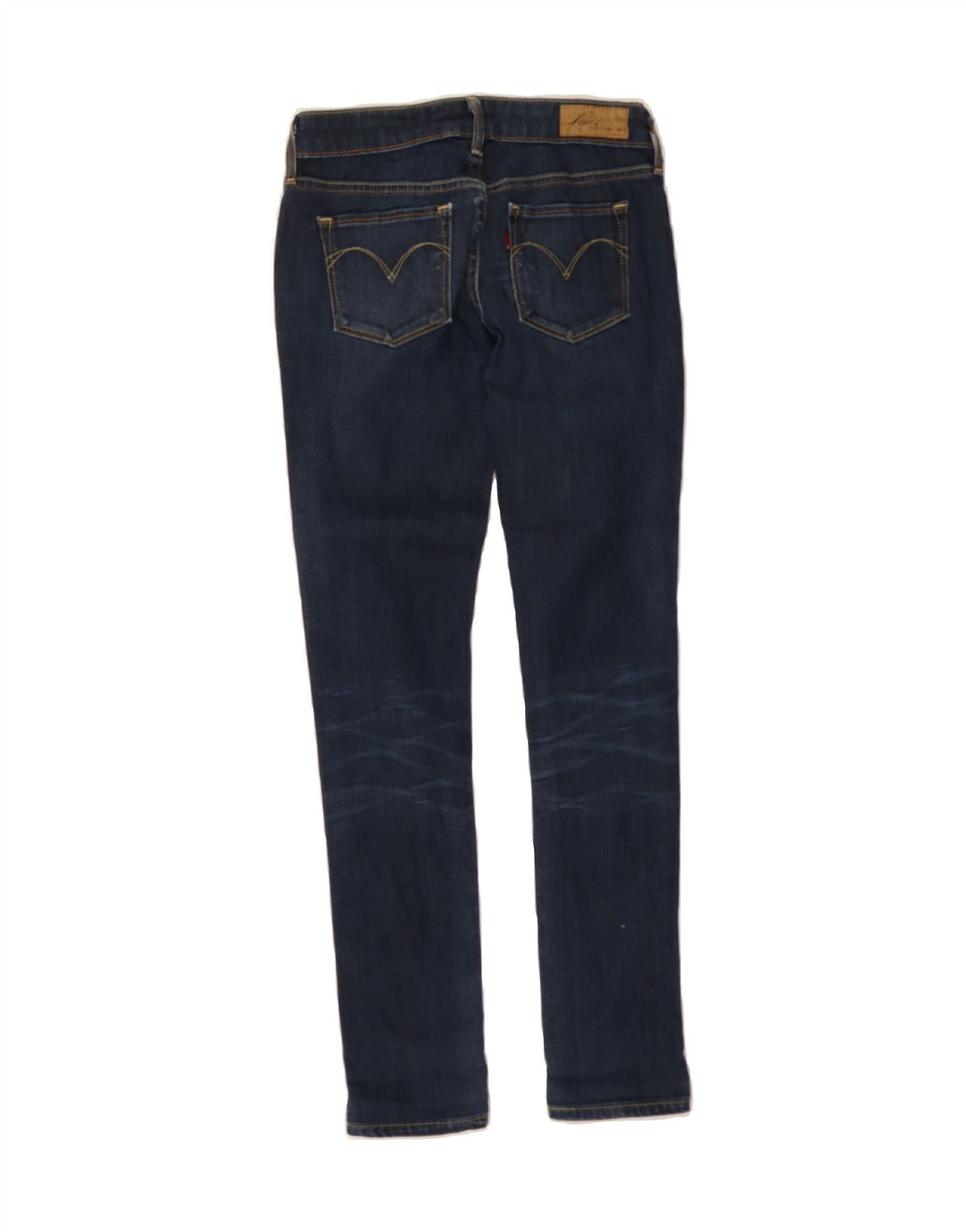 LEVI'S Womens Slightly Curvy Skinny Jeans W24 L28  Blue Vintage Levi's and Second-Hand Levi's from Messina Hembry 