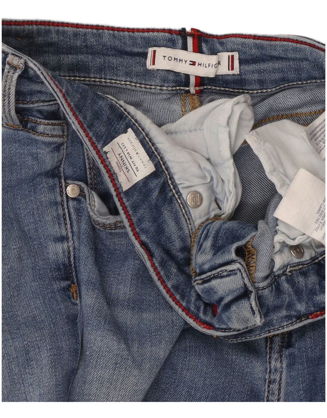 TOMMY HILFIGER Γυναικείο Como Skinny Jeans W28 L29 Μπλε βαμβακερό