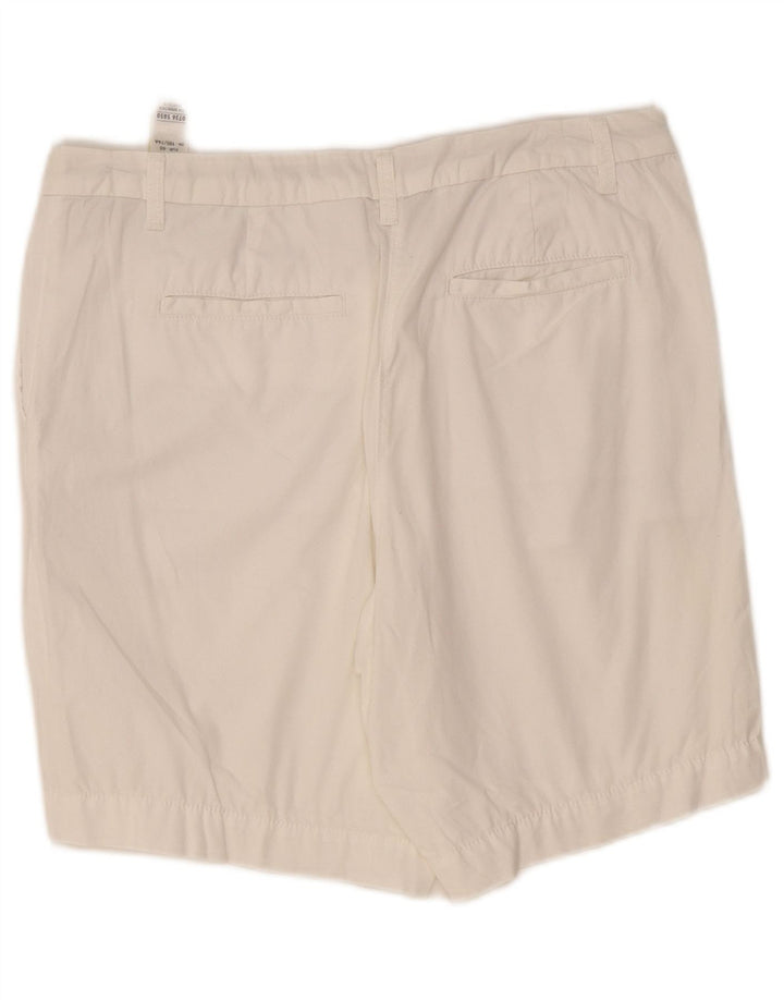 Marks & Spencer Γυναικείο σορτς Chino UK 12 Medium W34 Λευκό βαμβακερό