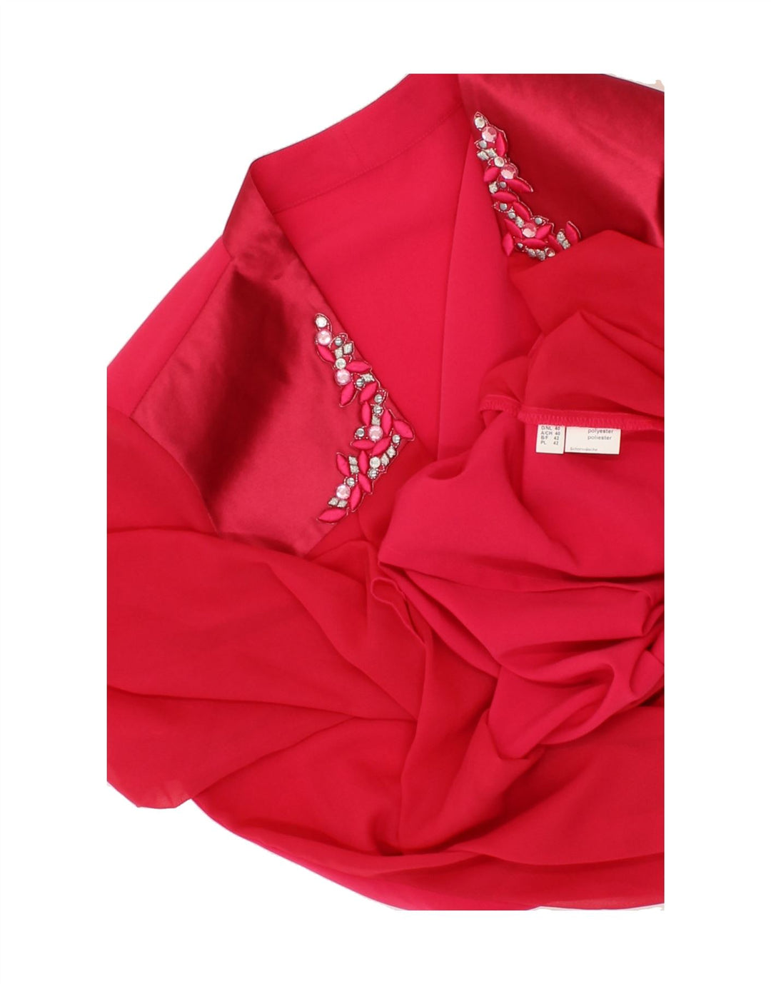 VINTAGE Womens 3/4 Sleeve Cardigan Top EU 40 Medium Pink Polyester Vintage Vintage and Second-Hand Vintage from Messina Hembry 