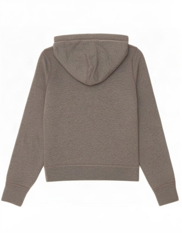 Γυναικείο Hollister Graphic Hoodie Jumper UK 14 Medium Grey Cotton
