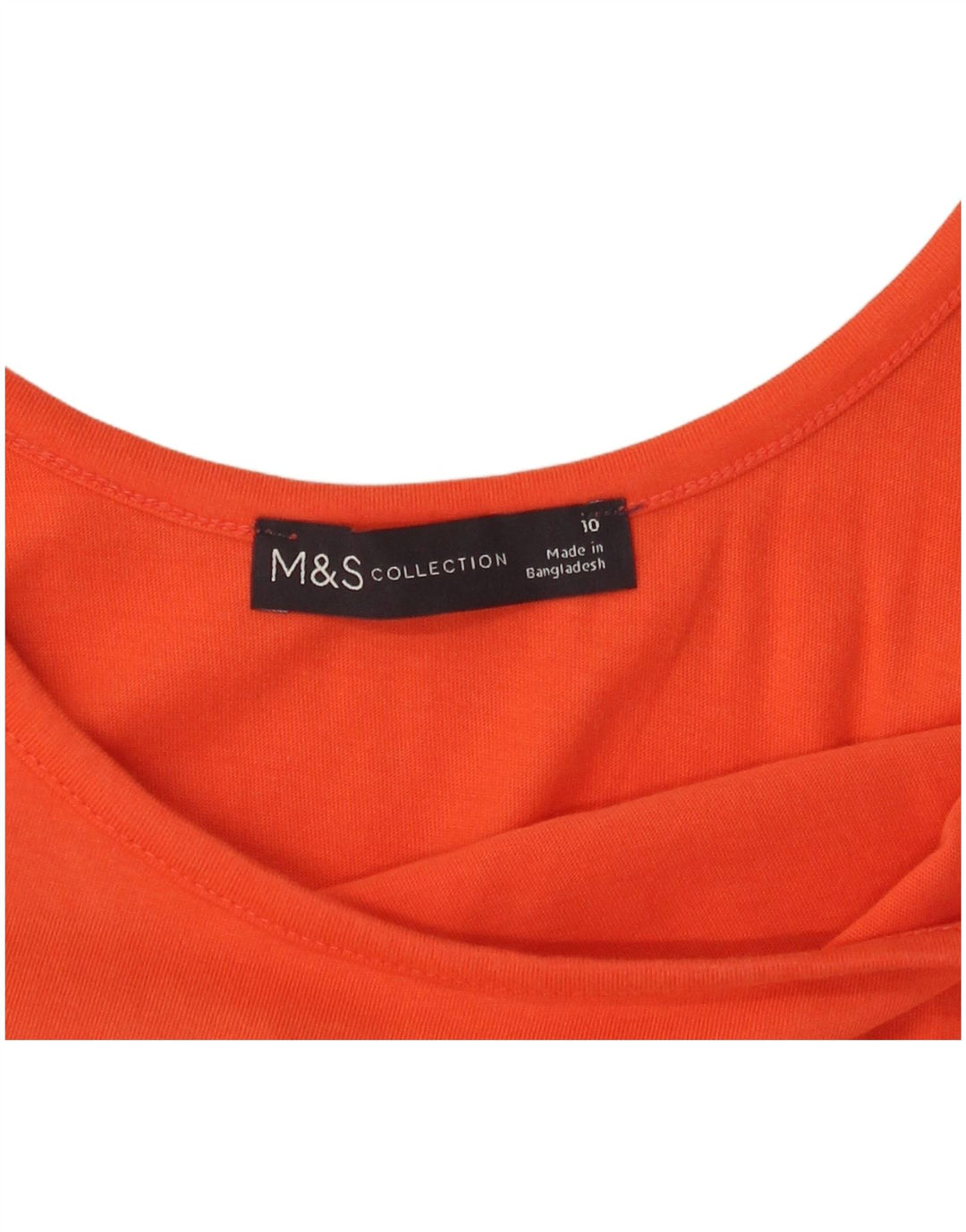 Marks & Spencer Γυναικείο Αμάνικο Maxi Φόρεμα UK 10 Small Orange