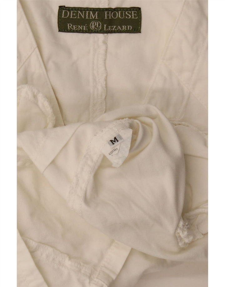RENE LEZARD Γυναικείο Γιλέκο UK 12 Μεσαίο Λευκό Βαμβακερό
