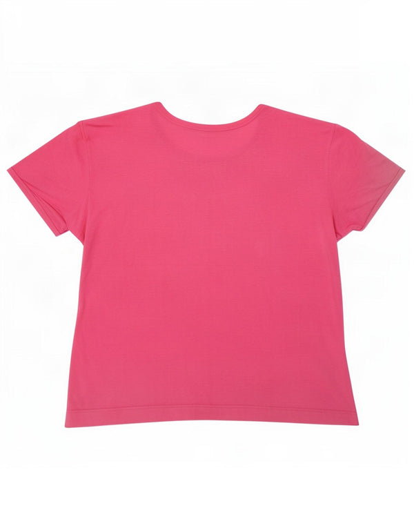 Γυναικείο T-Shirt Gymnasium Top UK 18 XL Pink Viscose