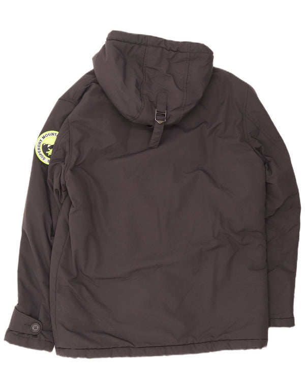 Superdry Ανδρικό μπουφάν με κουκούλα Sherpa Windbreaker UK 44 2XL Grey Nylon