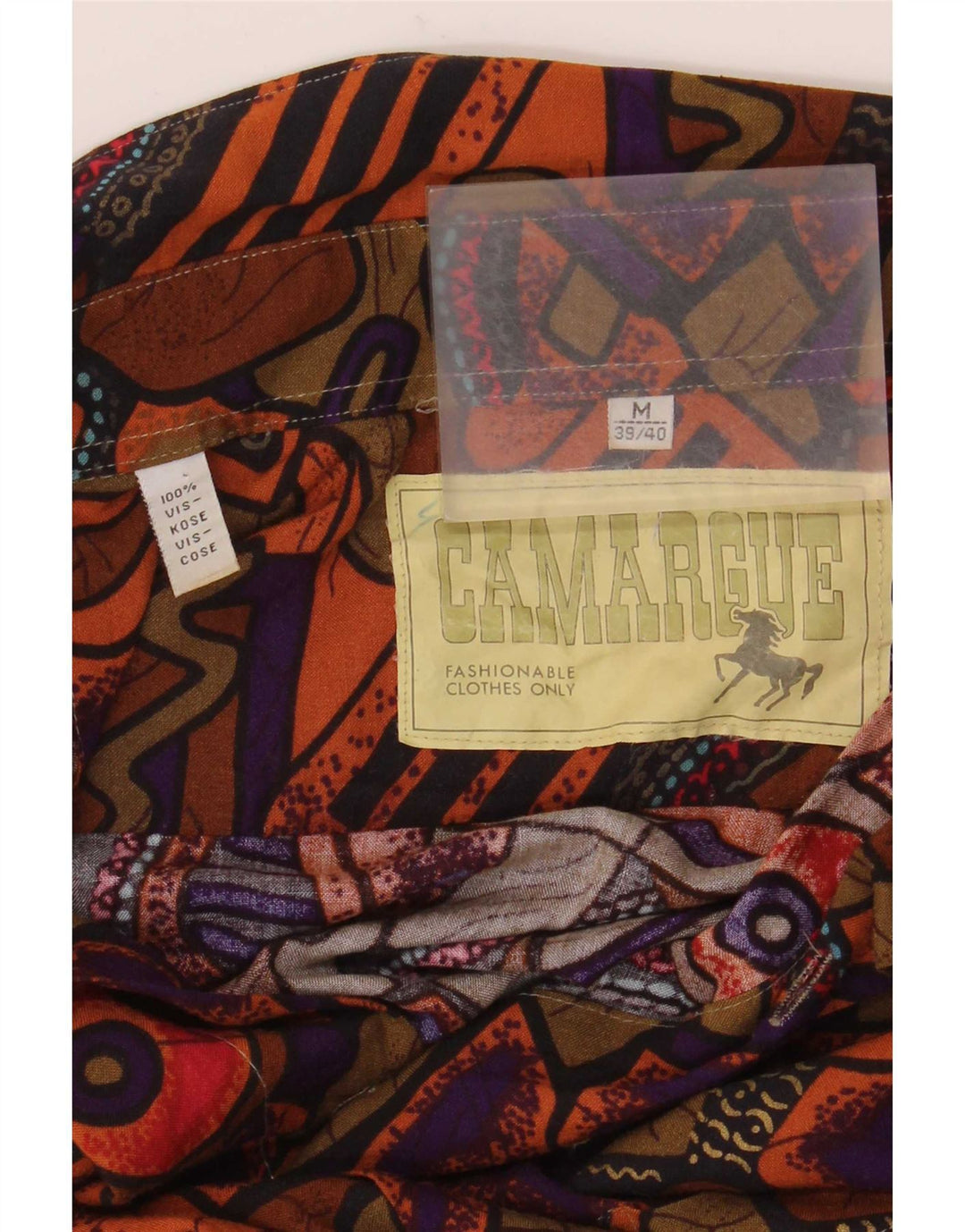 Camargue Ανδρικό πουκάμισο Abstract Pattern Μέγεθος 39/40 Μεσαίο Πολύχρωμο