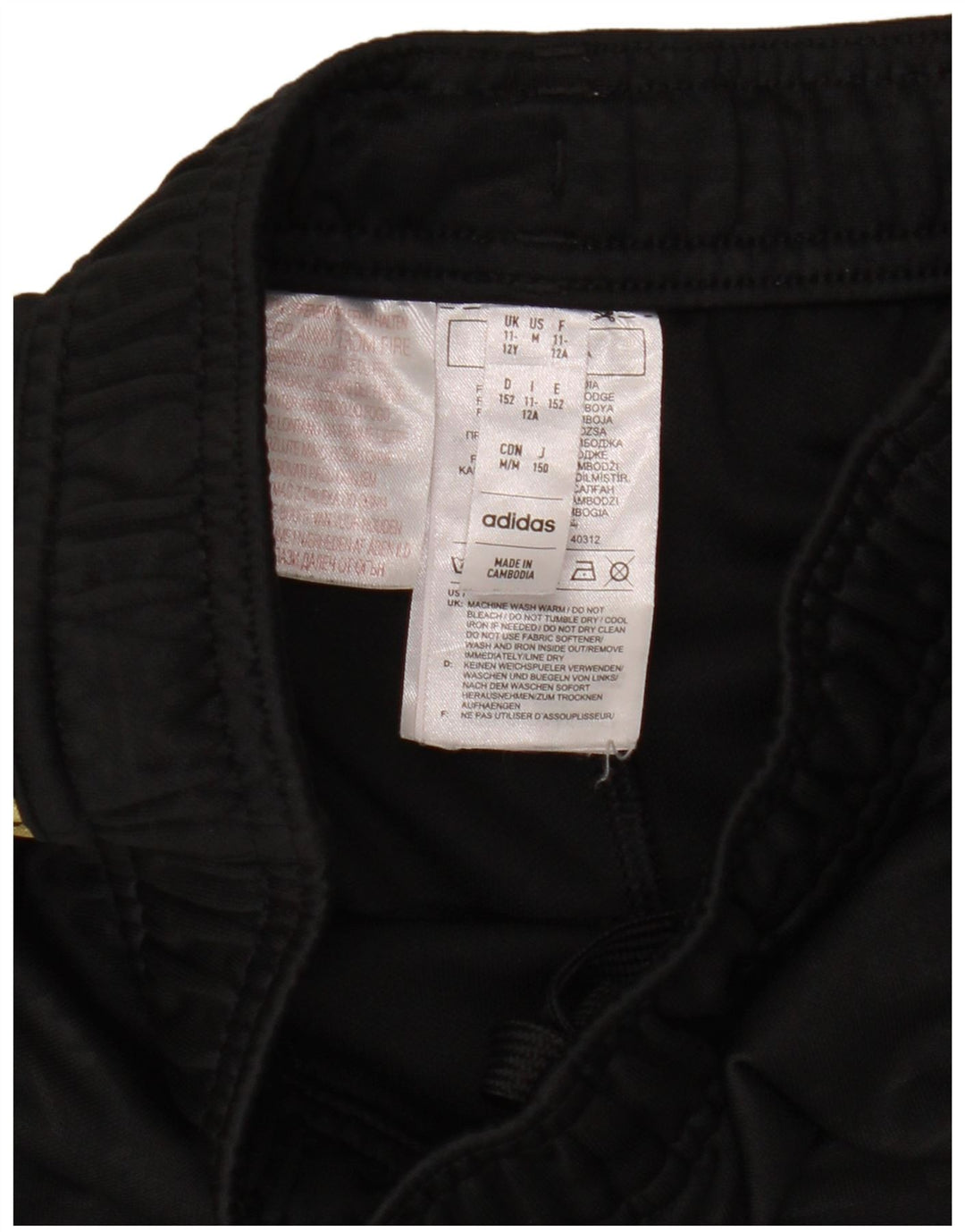 Adidas Boys Sport σορτς 11-12 ετών μαύρο πολυεστέρα
