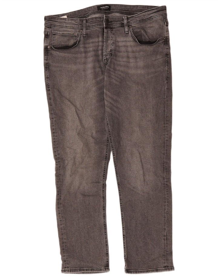 Jack & Jones Ανδρικό Slim Jeans W38 L32 Γκρι βαμβακερό