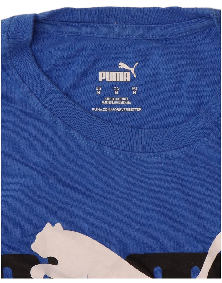 Ανδρικό γραφικό T-Shirt PUMA Top Medium Blue