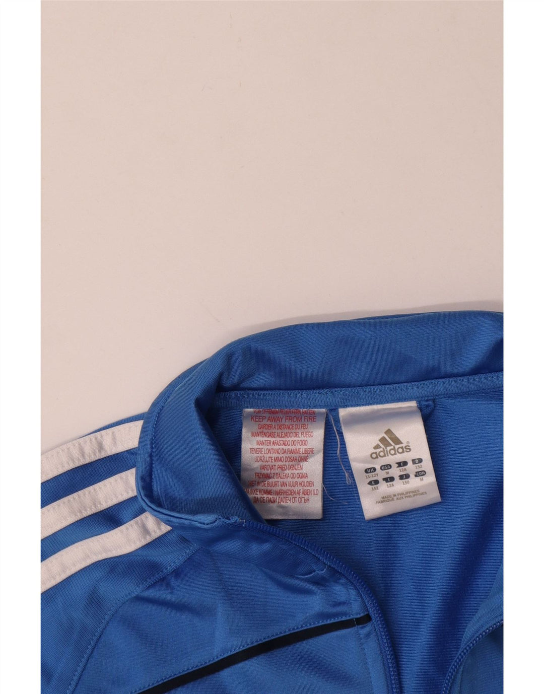 Adidas Boys αθλητική φόρμα Top Jacket 11-12 Years Blue Polyester