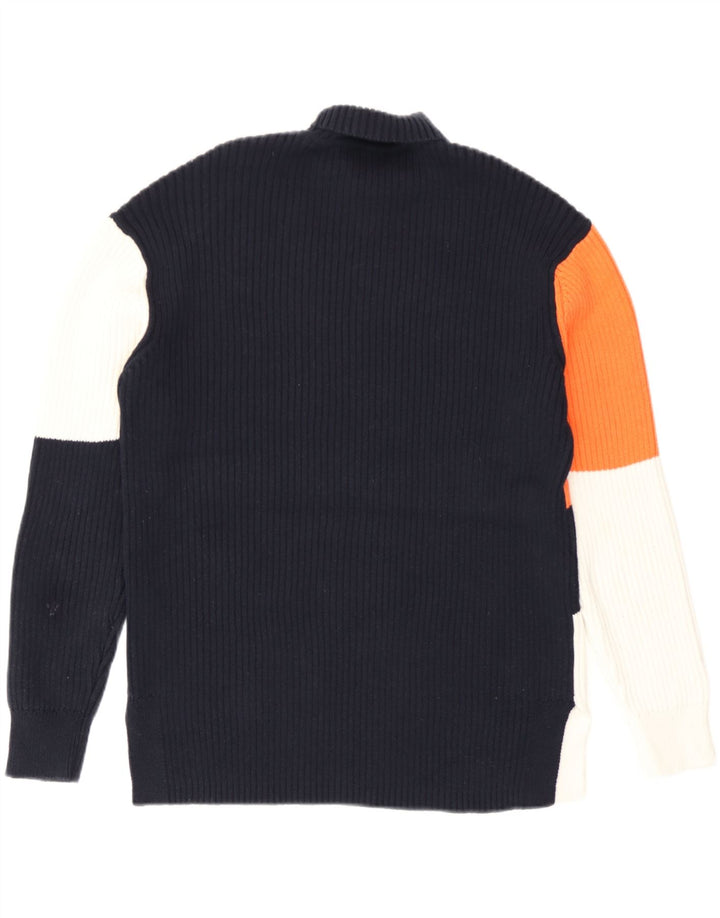 Marks & Spencer Γυναικείο πουλόβερ με ρολό λαιμόκοψη UK 14 Medium Navy Blue