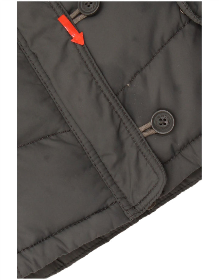 Hollister Γυναικείο Gilet UK 14 Large Grey Polyester