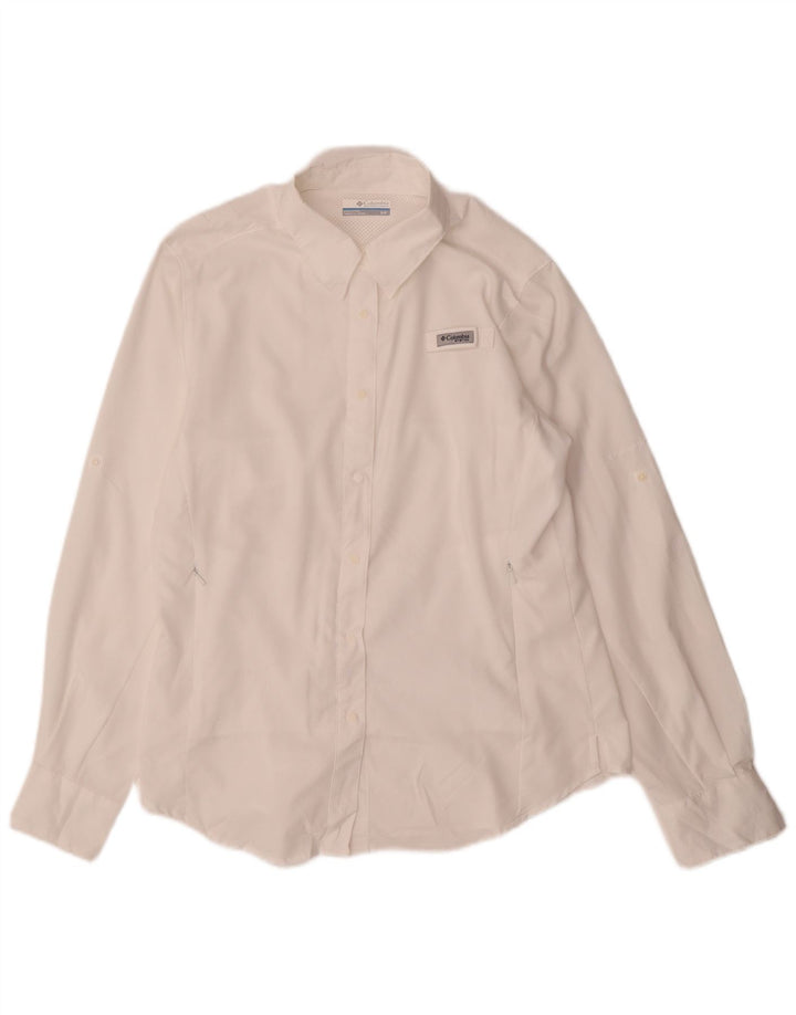 Columbia Γυναικείο πουκάμισο Oversized UK 10 Small White