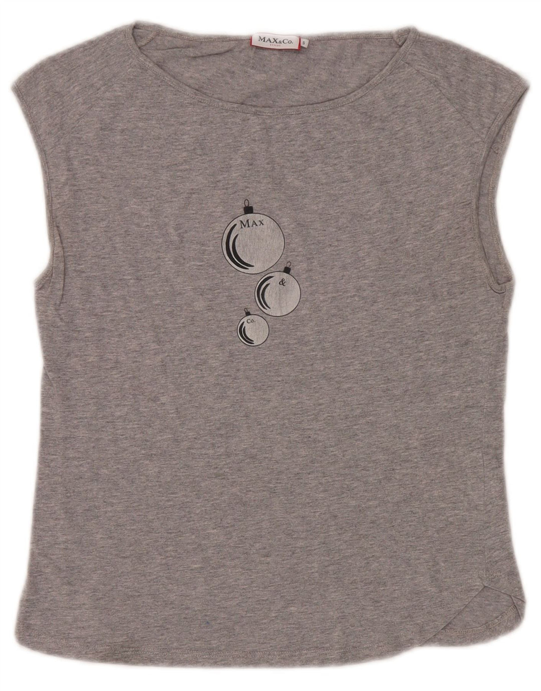 Max & Co. Γυναικείο γραφικό γιλέκο Top UK 10 Small Grey