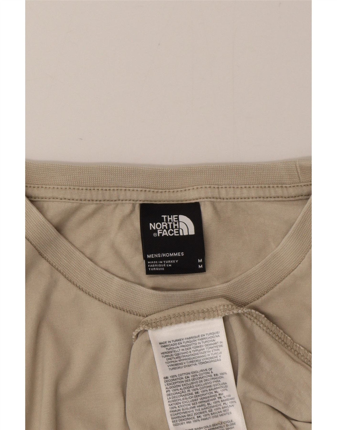 Ανδρικό γραφικό T-Shirt North Face Top Medium Beige Βαμβακερό