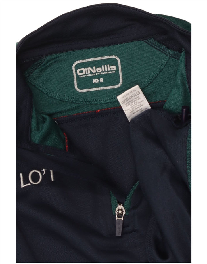 O'NEILL Boys Pullover Tracksuit Top 12-13 Years Navy Blue Colourblock